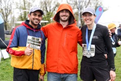 A group smiles to the camera