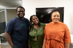 Attendants at a networking event for the 2024 BWIE Pitch Competition.