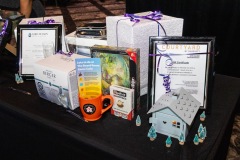 An image of raffle prizes