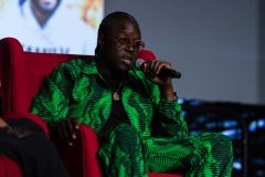 A man speaks on stage